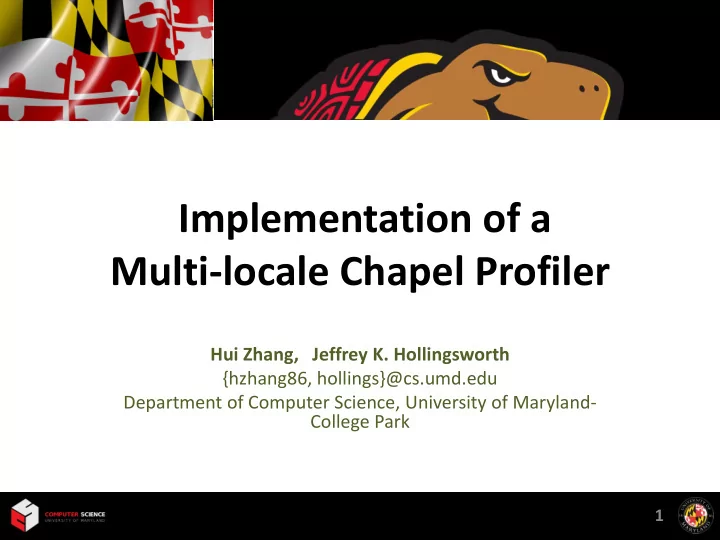 hui zhang jeffrey k hollingsworth hzhang86 hollings cs