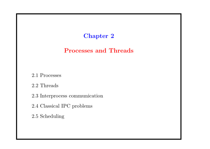 chapter 2 processes and threads