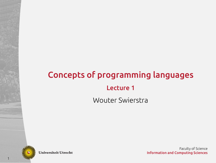 concepts of programming languages