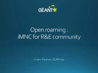 Wirefree  Wirefree  European mobile  eduroam  data procurement footprint + services  GN3+ SA7-T5