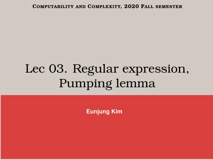 lec 03 regular expression pumping lemma