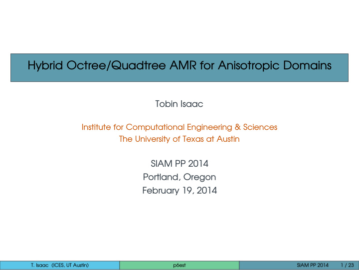 hybrid octree quadtree amr for anisotropic domains