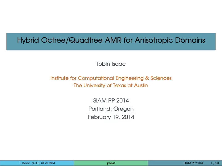 hybrid octree quadtree amr for anisotropic domains