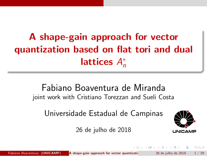 a shape gain approach for vector quantization based on