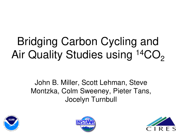 bridging carbon cycling and