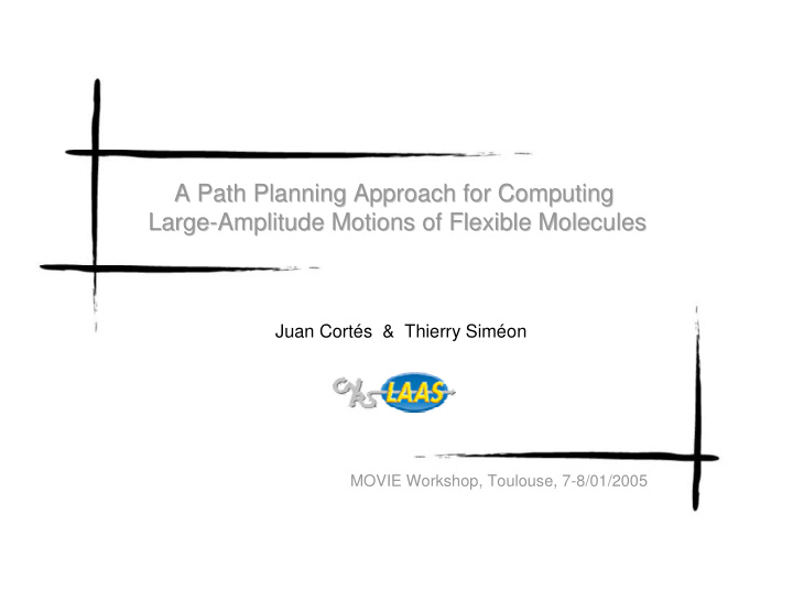 a path planning approach for computing a path planning