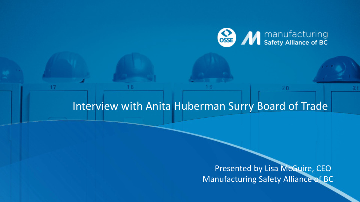 interview with anita huberman surry board of trade