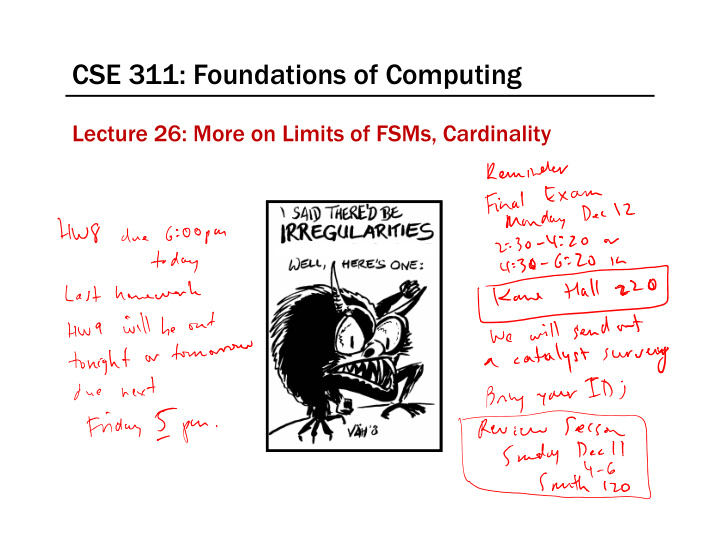 cse 311 foundations of computing