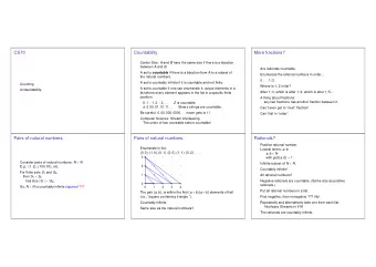 3 with gcd ( a , b ) = 1 . Consider pairs of natural numbers: N  N Infinite