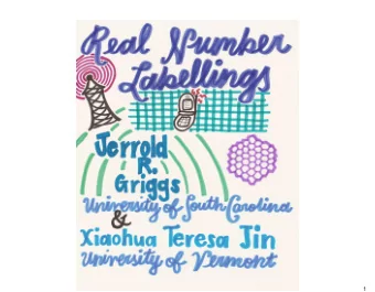 1 A Channel Assignment Problem [F  . Roberts, 1988] Find an efficient assignment of channels f ( x