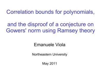 Correlation bounds for polynomials,  and the disproof of a conjecture on  Gowers' norm using Ramsey