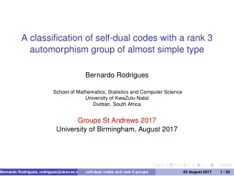 A classification of self-dual codes with a rank 3  automorphism group of almost simple type