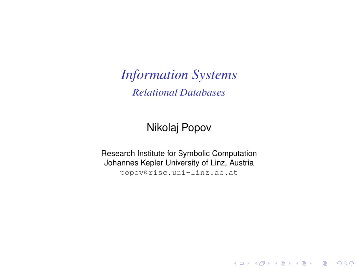 information systems