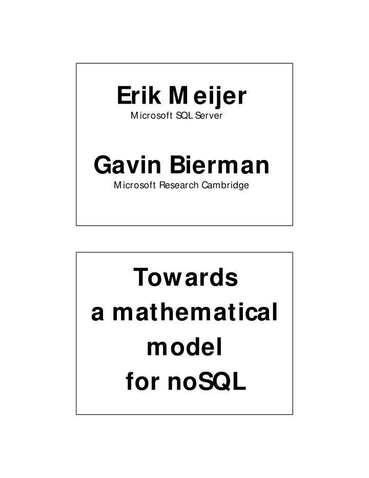 erik m eijer