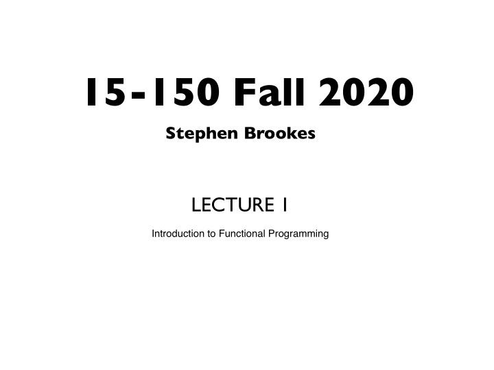 15 150 fall 2020