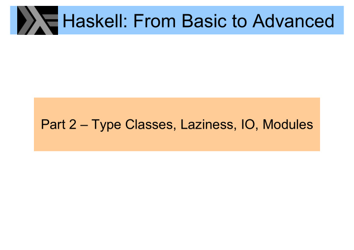haskell from basic to advanced