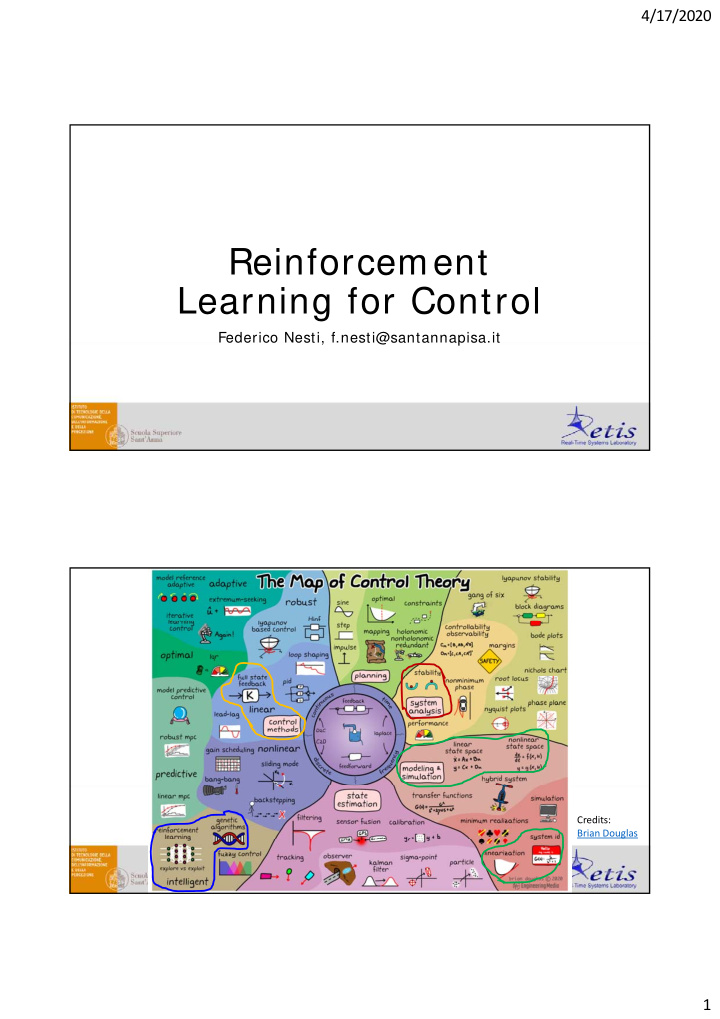 reinforcement learning for control