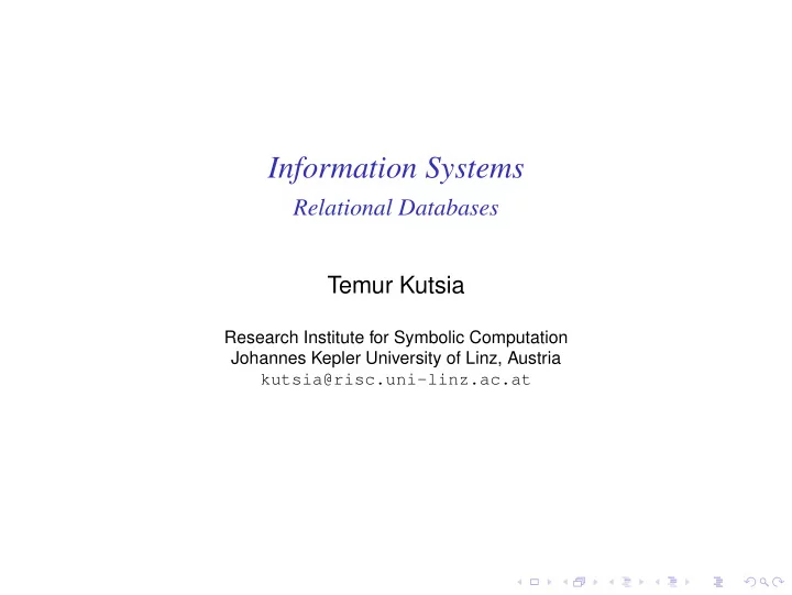 information systems