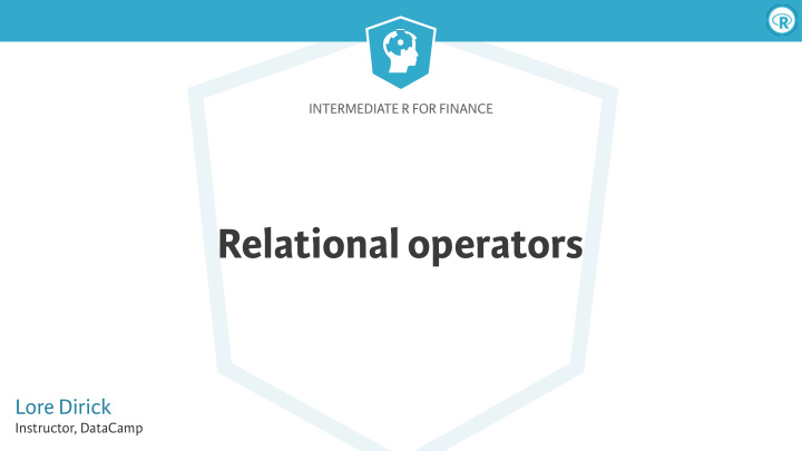 relational operators