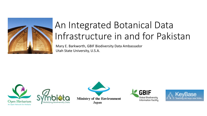 an integrated botanical data infrastructure in and for