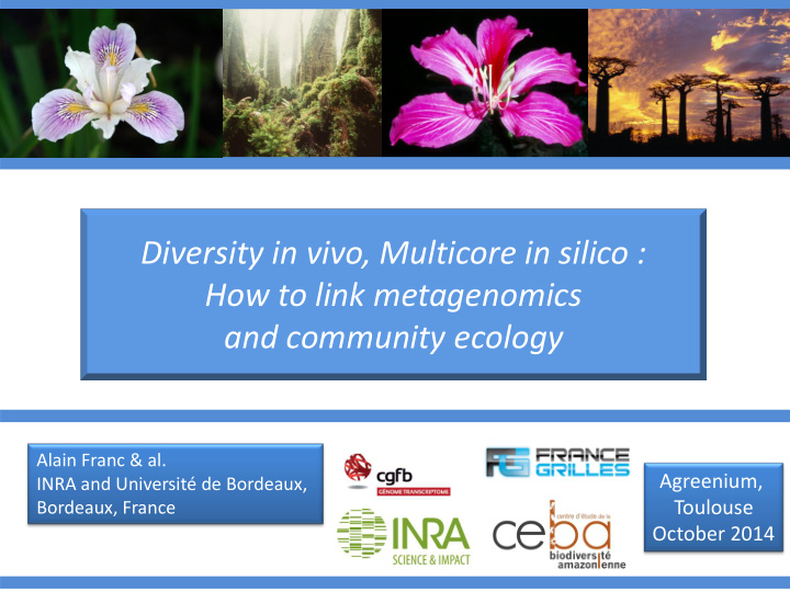 diversity in vivo multicore in silico