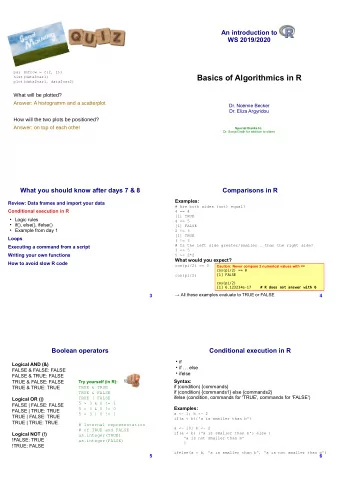 Basics of Algorithmics in R  h  i  s  t  (  d  a  t  a  $  v  a  r  1  )  p  l  o  t  (  d  a  t  a