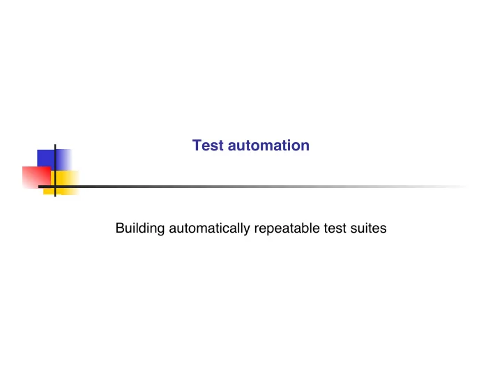 test automation