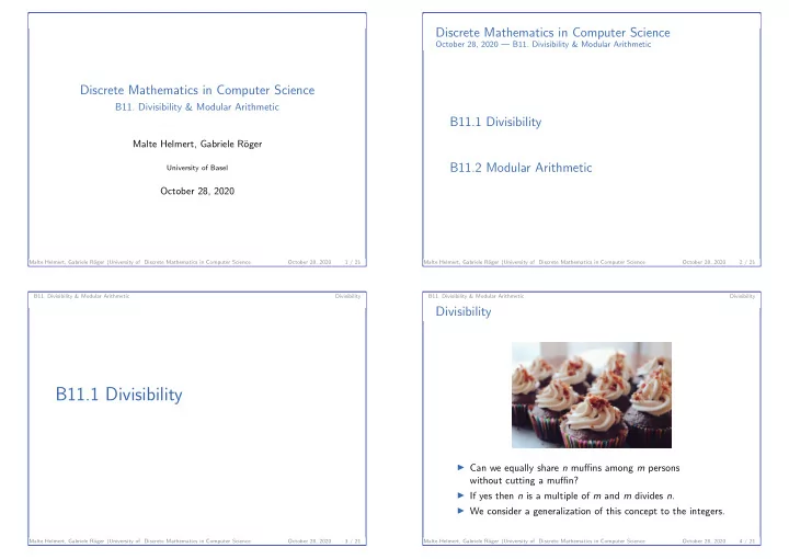 b11 1 divisibility