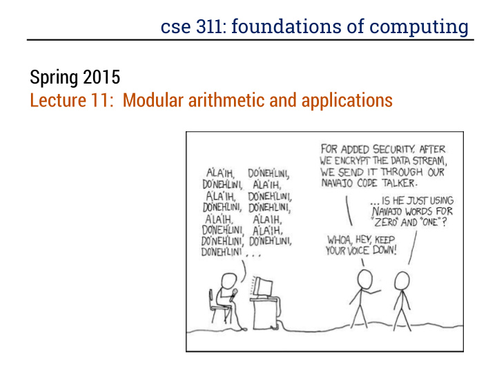 cse 311 foundations of computing spring 2015 lecture 11