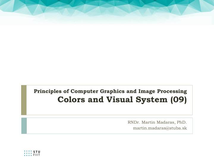 colors and visual system 09