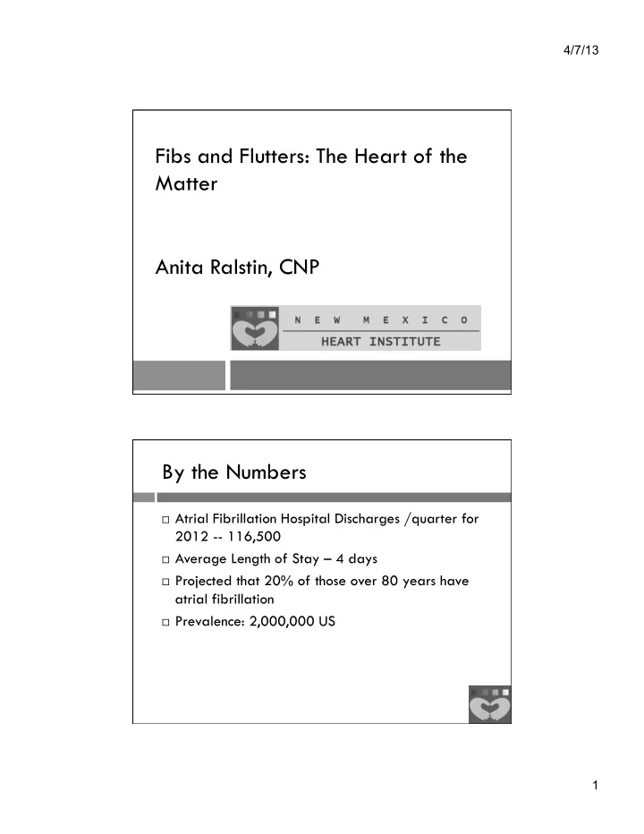 fibs and flutters the heart of the matter anita ralstin