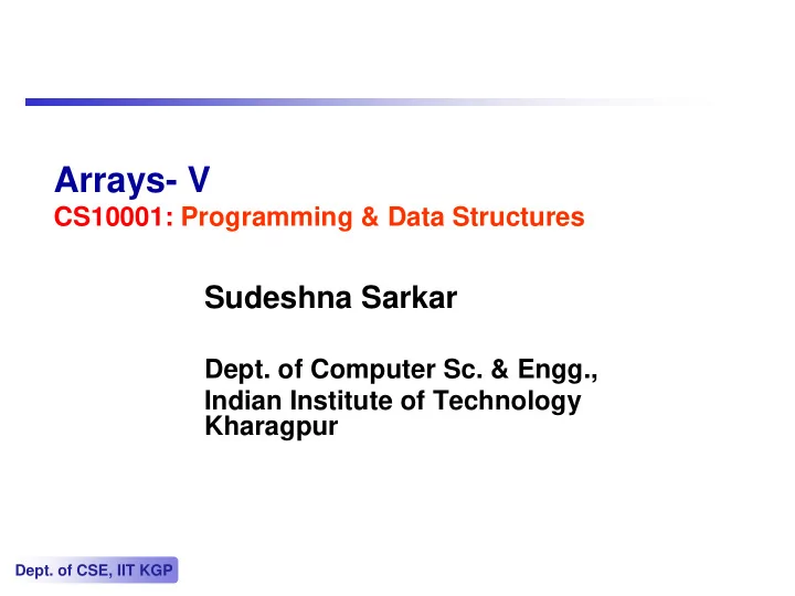 arrays v
