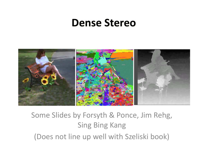 dense stereo
