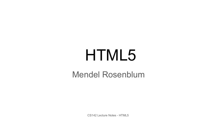 html5