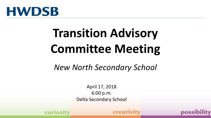 transition advisory committee meeting