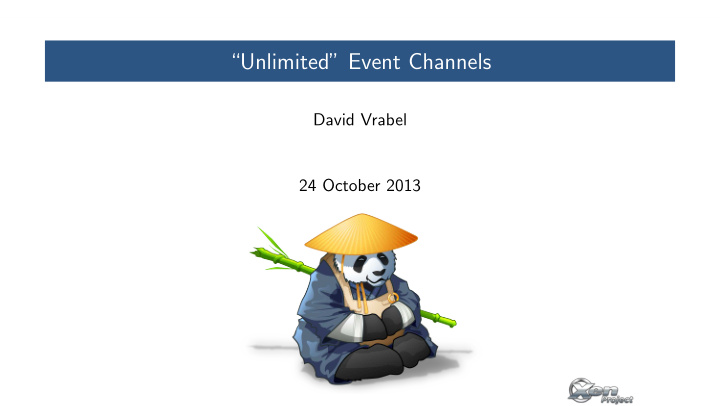 unlimited event channels