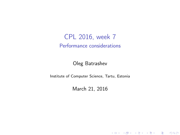 cpl 2016 week 7