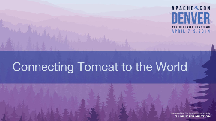 connecting tomcat to the world what is a connector