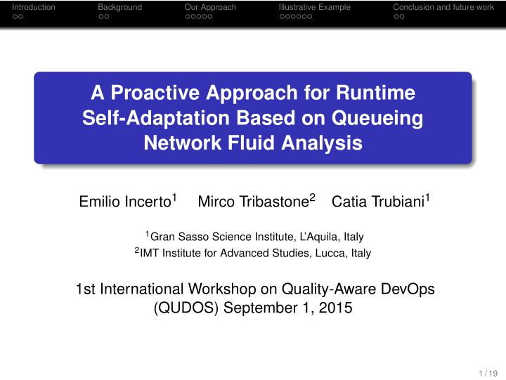 a proactive approach for runtime self adaptation based on