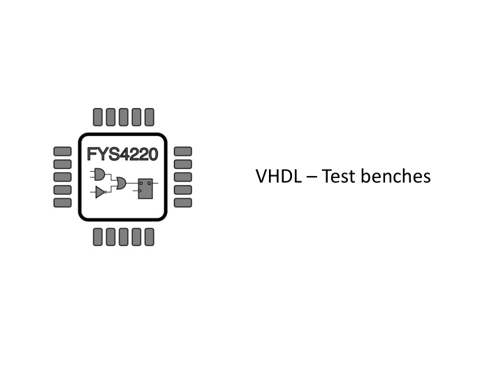 vhdl test benches how to simulate vhdl code