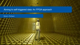 Aiming to self-triggered data: An FPGA approach  Manuel J. Rodriguez  CERN Openlab project