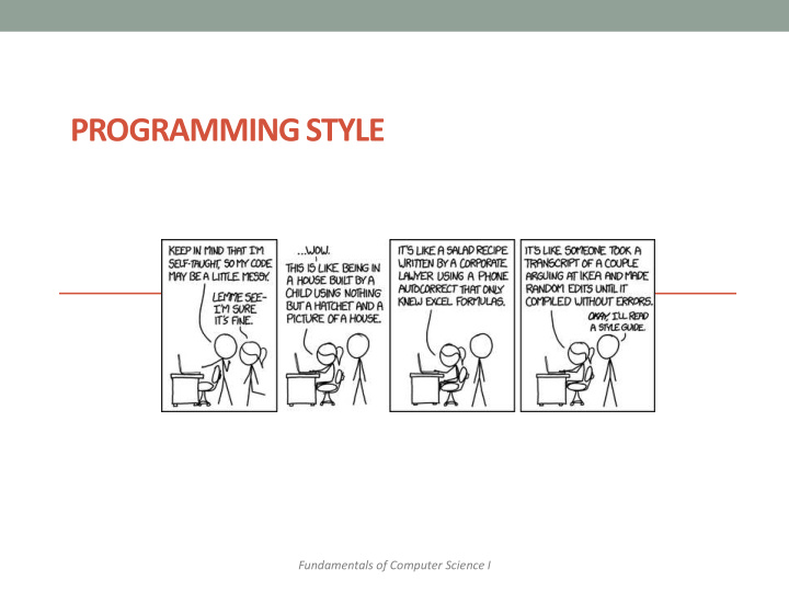 programming style