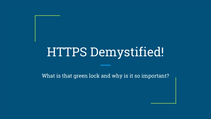 https demystified