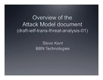 Purpose  The goals of this document are  Provide an introduction to CT (more appropriate