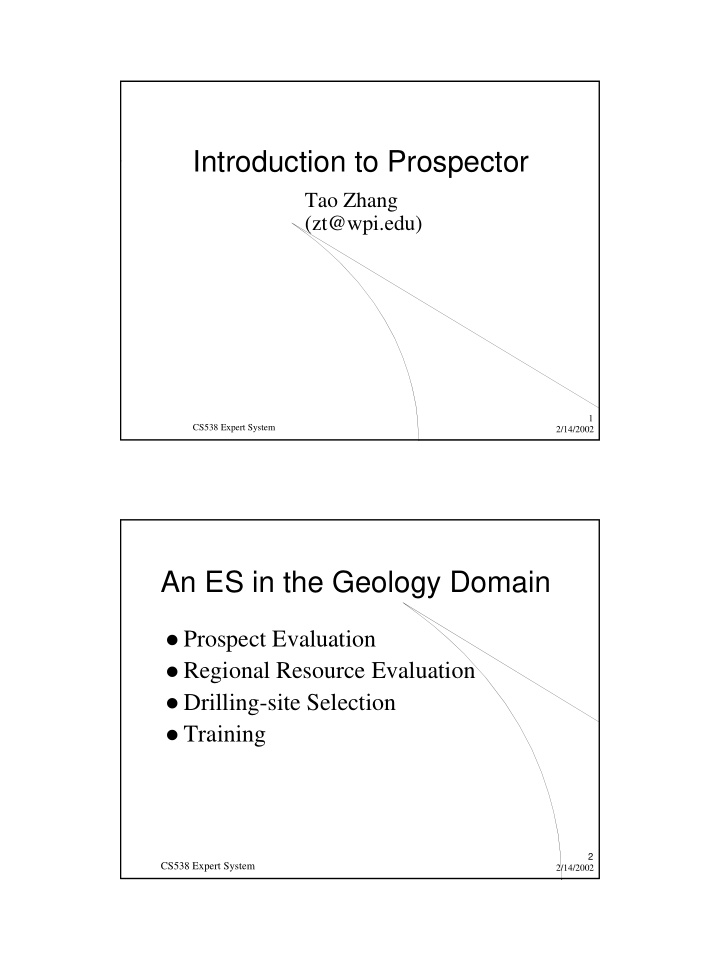 introduction to prospector