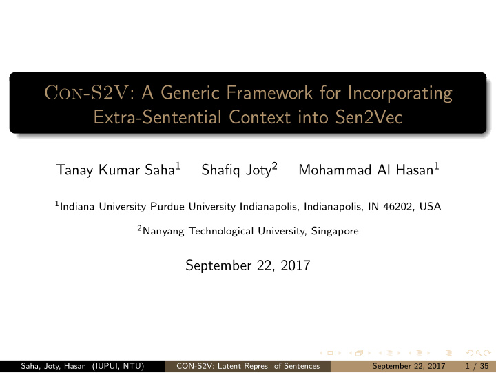con s2v a generic framework for incorporating extra