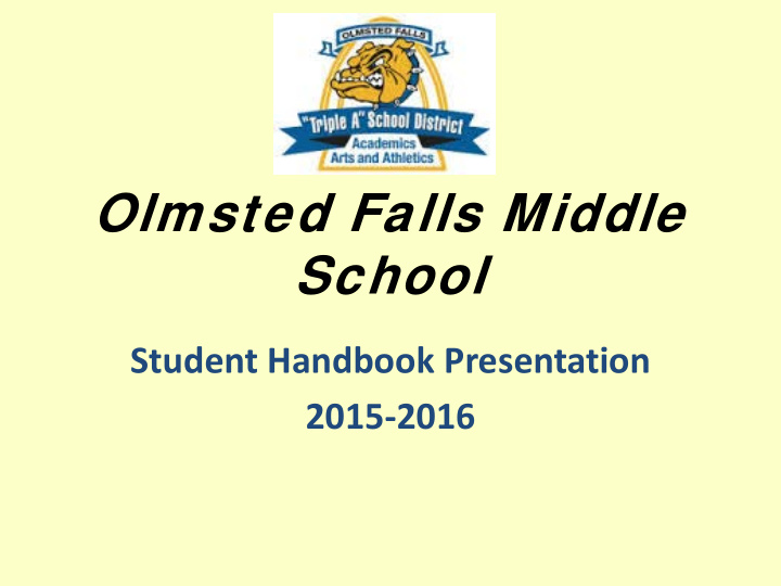 olmsted falls middle school