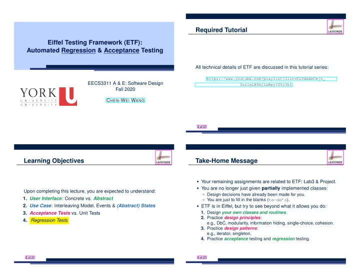 required tutorial eiffel testing framework etf automated