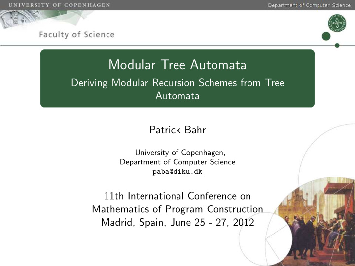 modular tree automata
