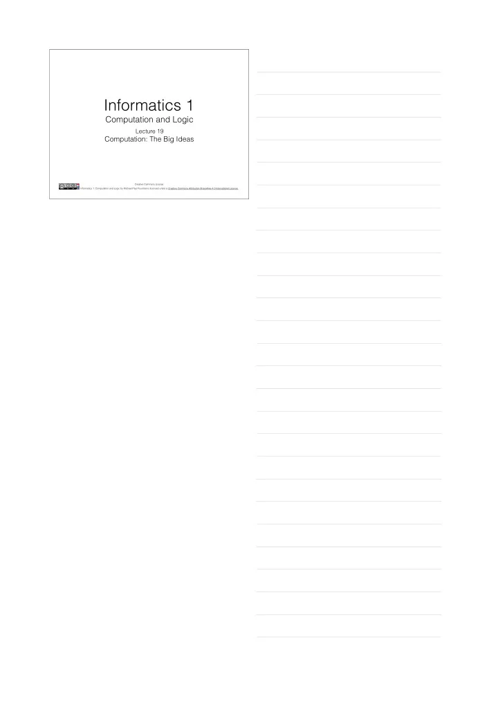 informatics 1